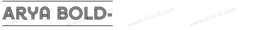 Arya Bold字体转换